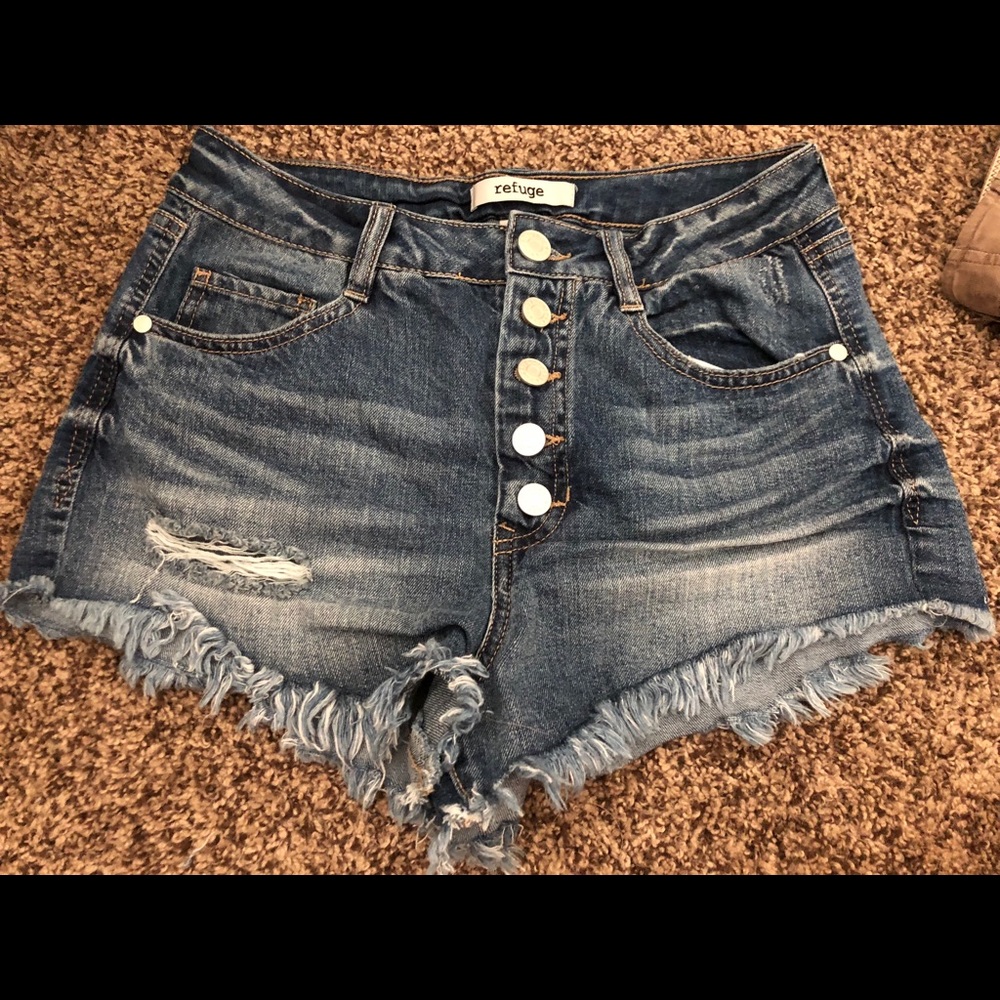 High rise shorts